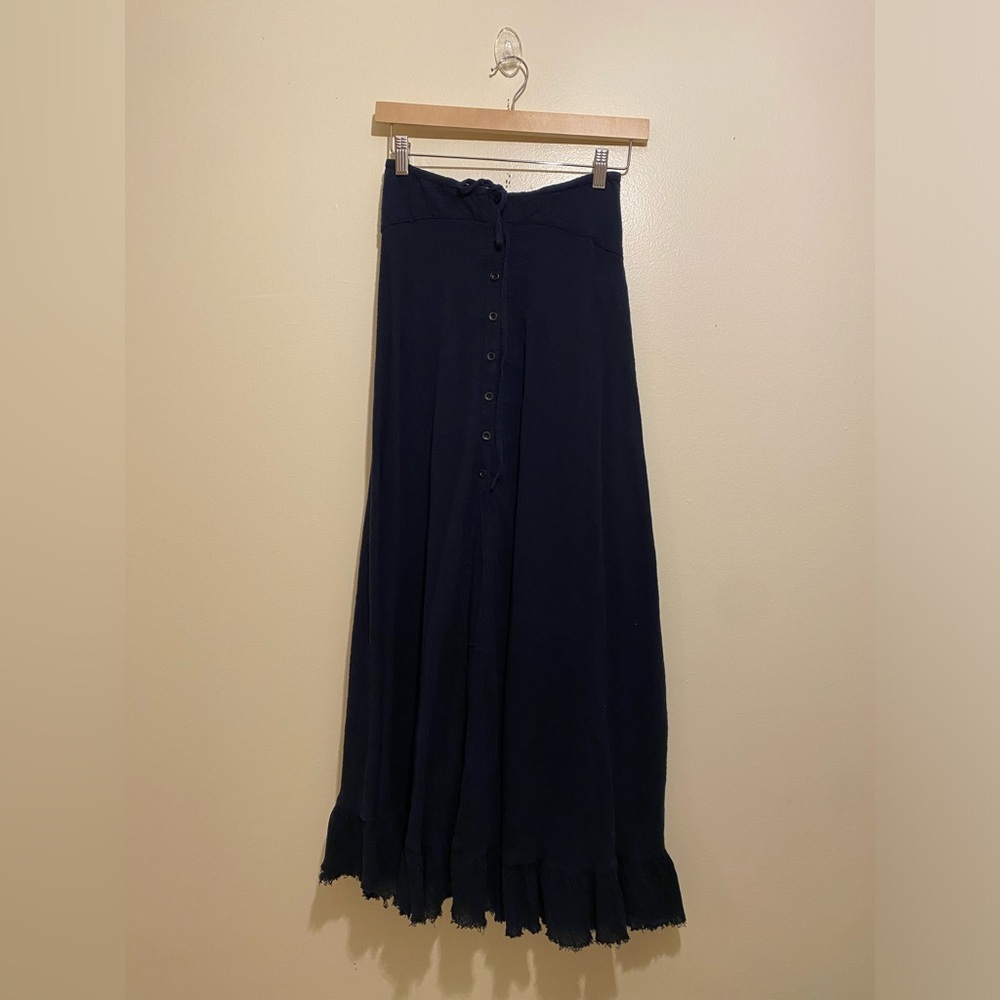 Hype YAYA Dark Blue Maxi Cotton Skirt. Size S